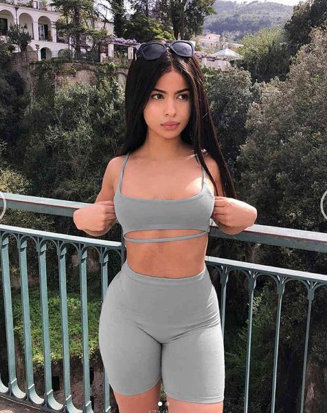 boofeenaa short two piece set crop and biker shorts grey black bodycon matching sets summer clothes for women d88888, White
boofeenaa short two piece set crop and biker shorts grey black bodycon matching sets summer clothes for women d88888, White