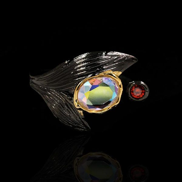 italy jewelry vintage gothic branch leaf black gold ring dazzling moonstone open adjustable engagement for women cluster rings, Golden;silver
italy jewelry vintage gothic branch leaf black gold ring dazzling moonstone open adjustable engagement for women cluster rings, Golden;silver