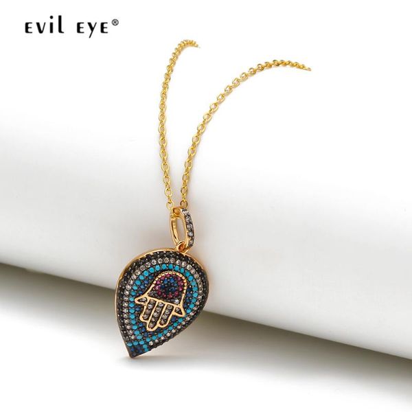 pendant necklaces evil eye water drop hamsa hand necklace gold color chain micro pave turkish jewelry for women female ey6647, Silver
pendant necklaces evil eye water drop hamsa hand necklace gold color chain micro pave turkish jewelry for women female ey6647, Silver