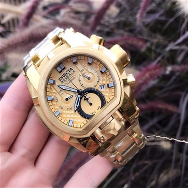 invicta watch reserve bolt zeus men model 25210 - men's quartz watches 52mm swiss stainless steel dual time zone reloj de hombre dropsh, Slivery;brown
invicta watch reserve bolt zeus men model 25210 - men's quartz watches 52mm swiss stainless steel dual time zone reloj de hombre dropsh, Slivery;brown