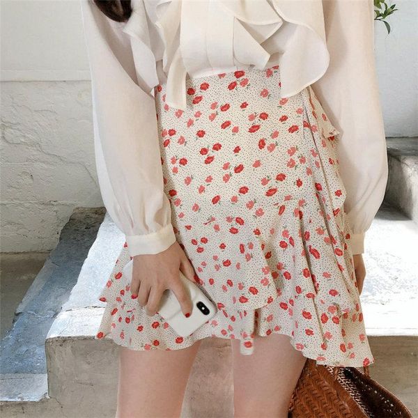 skirts alien kitty 2021 women korean elegant florals spring ruffles stylish chic a-line large size elastic high waist mini skirt, Black
skirts alien kitty 2021 women korean elegant florals spring ruffles stylish chic a-line large size elastic high waist mini skirt, Black