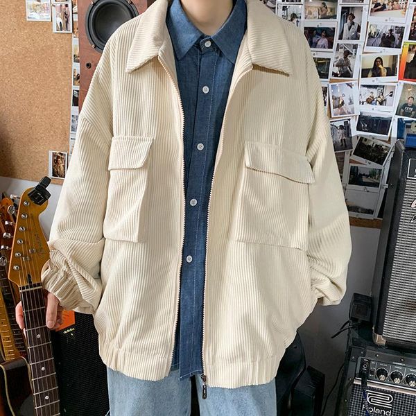 men's jackets autumn corduroy jacket fashion retro pocket tooling mens streetwear loose hip-hop bomber men outwear, Black;brown
men's jackets autumn corduroy jacket fashion retro pocket tooling mens streetwear loose hip-hop bomber men outwear, Black;brown