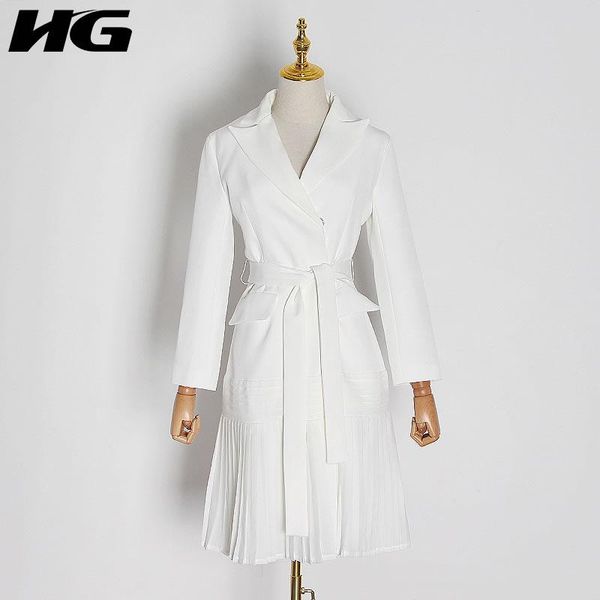 women's trench coats hg patchwork wrinkle drawstring waist women 2021 spring casual fashion style temperament all match zll5337, Tan;black
women's trench coats hg patchwork wrinkle drawstring waist women 2021 spring casual fashion style temperament all match zll5337, Tan;black