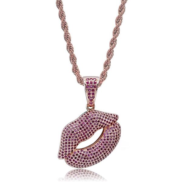 pendant necklaces iced out lips necklace with chain purple zircon hip hop jewelry, Silver
pendant necklaces iced out lips necklace with chain purple zircon hip hop jewelry, Silver