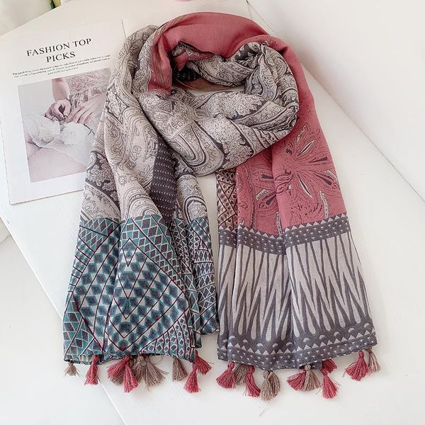 shawls 2021 women cotton geometry print tassel scarves fashion paisley wrap scarf hijab 4 color10pcs/lot, Blue;gray
shawls 2021 women cotton geometry print tassel scarves fashion paisley wrap scarf hijab 4 color10pcs/lot, Blue;gray