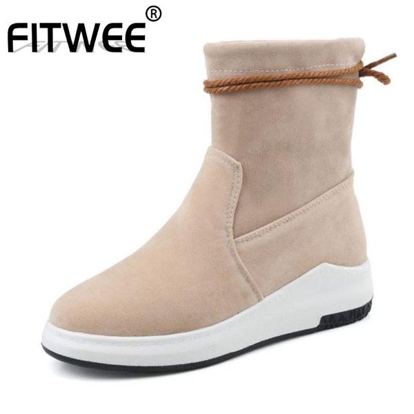 boots fitwee size 31-44 women snow suede leather winter warm flats ankle round toe casual daily shoes, Black
boots fitwee size 31-44 women snow suede leather winter warm flats ankle round toe casual daily shoes, Black