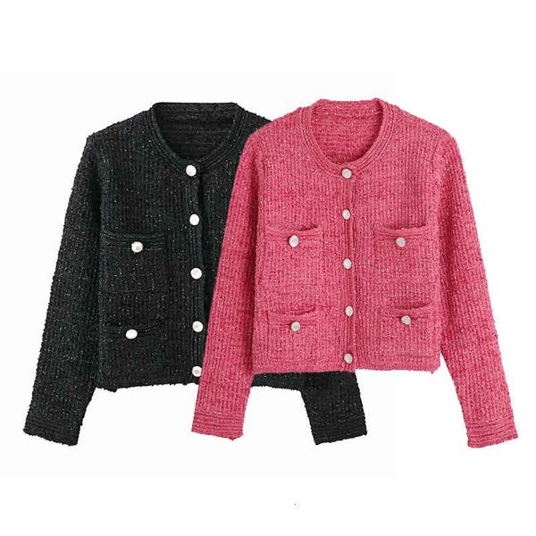 female plaid wool neck-neck neck pocket pearl checked jacket streetwear fall, Black;brown
female plaid wool neck-neck neck pocket pearl checked jacket streetwear fall, Black;brown