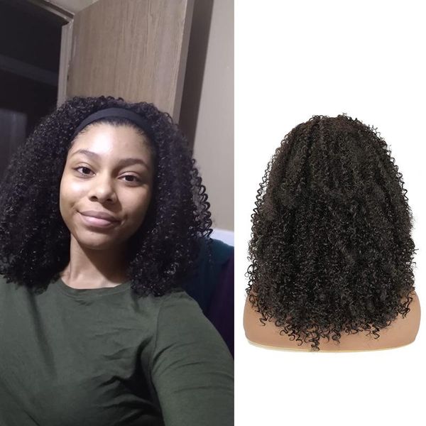 synthetic wigs long kinky curly headband for black women afro with glueless machine made wig daily wear
synthetic wigs long kinky curly headband for black women afro with glueless machine made wig daily wear