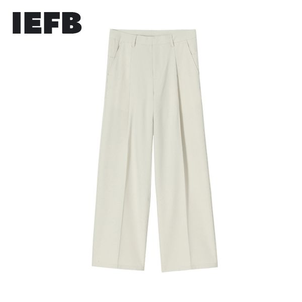 iefb men's wear spring suit pants for male trend all-match straight mid-waist wide leg trousers zipper pockets 9y3037 210524, Black
iefb men's wear spring suit pants for male trend all-match straight mid-waist wide leg trousers zipper pockets 9y3037 210524, Black