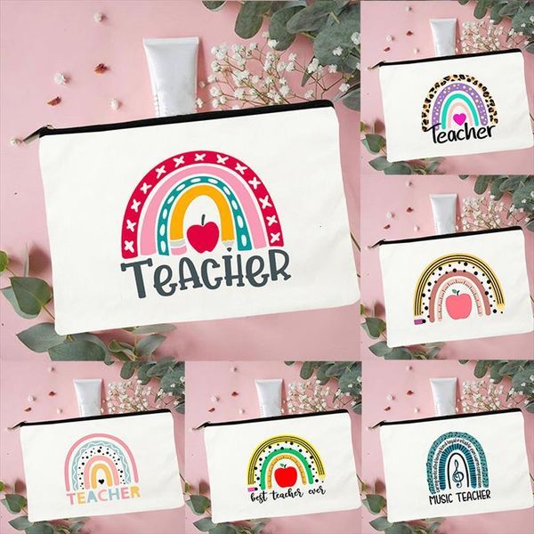rainbow teacher print women cosmetic bags makeup travel beauty case organizer toiletry storage pouch pencil
rainbow teacher print women cosmetic bags makeup travel beauty case organizer toiletry storage pouch pencil