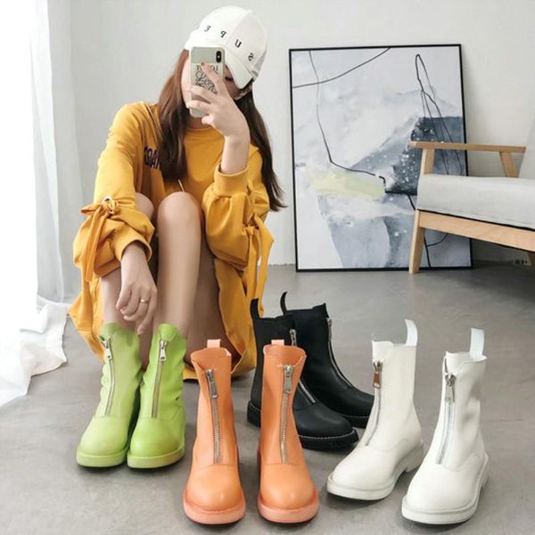 boots 2021 autumn european and american cowhide fashion middle zipper classic women's genuine leather, Black
boots 2021 autumn european and american cowhide fashion middle zipper classic women's genuine leather, Black