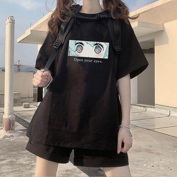 women's t-shirt y2k women anime graphic gothic summer harajuku shirt cute crop female kawaii tees aesthetic, White
women's t-shirt y2k women anime graphic gothic summer harajuku shirt cute crop female kawaii tees aesthetic, White