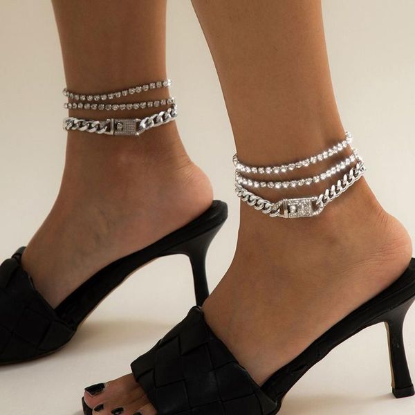 anklets 3/5pcs vintage simple multilayer link chain elegant full rhinestone foot ankle bracelet for women girls jewelry, Red;blue
anklets 3/5pcs vintage simple multilayer link chain elegant full rhinestone foot ankle bracelet for women girls jewelry, Red;blue