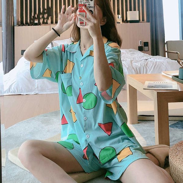 summer pyjamas sinchan for woman pyjamas sleepwear cotton pajamas women pijamas short set sleeve homewear pyjamas sinchan 210622, Black;red
summer pyjamas sinchan for woman pyjamas sleepwear cotton pajamas women pijamas short set sleeve homewear pyjamas sinchan 210622, Black;red
