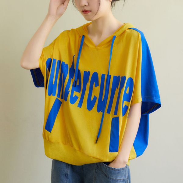 dress 100% loose cotton short t-shirt summer korea women's fashion letter casual print with hoodie femme shirt plus size s290, Black;gray
dress 100% loose cotton short t-shirt summer korea women's fashion letter casual print with hoodie femme shirt plus size s290, Black;gray