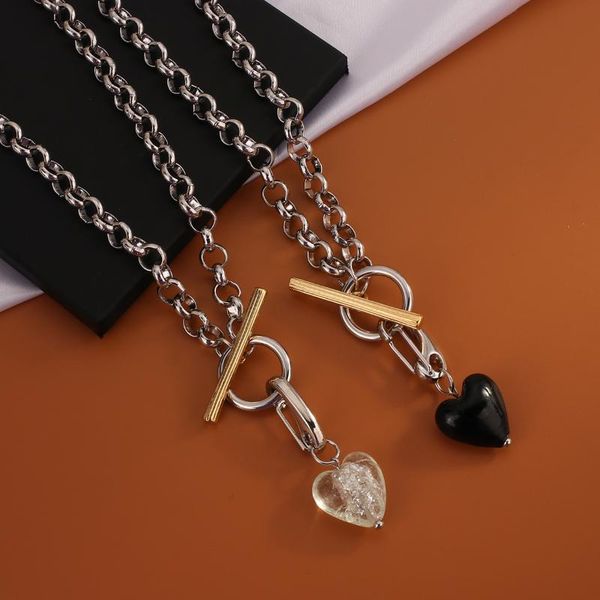 pendant necklaces punk transparent acrylic love heart necklace silver color black choker women jewelry toggle clasps
pendant necklaces punk transparent acrylic love heart necklace silver color black choker women jewelry toggle clasps
