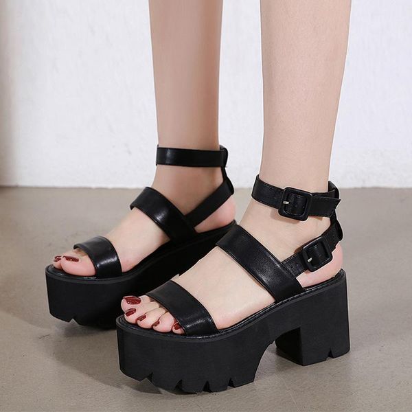 sandals brand platform shoes women large size leather buckle strap thick bottom zapatillas mujer female footwear, Black
sandals brand platform shoes women large size leather buckle strap thick bottom zapatillas mujer female footwear, Black