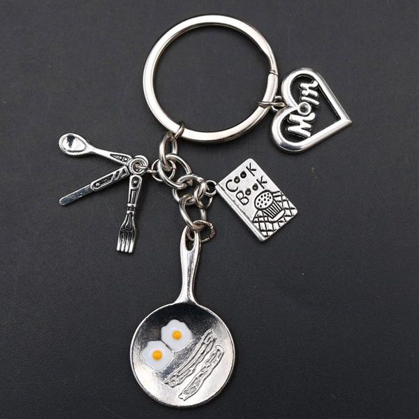 keychains 1pc gourmet keychain & mini cutlery wok personalized keychain, bad first omelette -mother's day gift a1877, Silver
keychains 1pc gourmet keychain & mini cutlery wok personalized keychain, bad first omelette -mother's day gift a1877, Silver