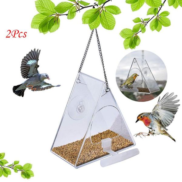 other bird supplies 2pcs triangle house hanging sucker feeder plastic transparent outdoor balcony waterproof hang lazy
other bird supplies 2pcs triangle house hanging sucker feeder plastic transparent outdoor balcony waterproof hang lazy