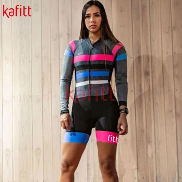 kafeet pro team wear women's triathlon jersey cycling leotards professional uniform long-sleeved overall suit racing sets, Black;blue
kafeet pro team wear women's triathlon jersey cycling leotards professional uniform long-sleeved overall suit racing sets, Black;blue