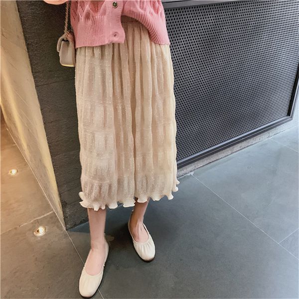 streetwear sweet women chiffon straight pleated high waist gentle all match elegance office lady long skirts 210421, Black
streetwear sweet women chiffon straight pleated high waist gentle all match elegance office lady long skirts 210421, Black