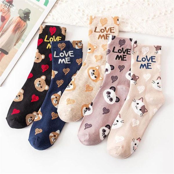 spring kawaii cartoon animal socks women lovely funny bear casual cotton girls korean vintage short cute skarpetki & hosiery, Black;white
spring kawaii cartoon animal socks women lovely funny bear casual cotton girls korean vintage short cute skarpetki & hosiery, Black;white