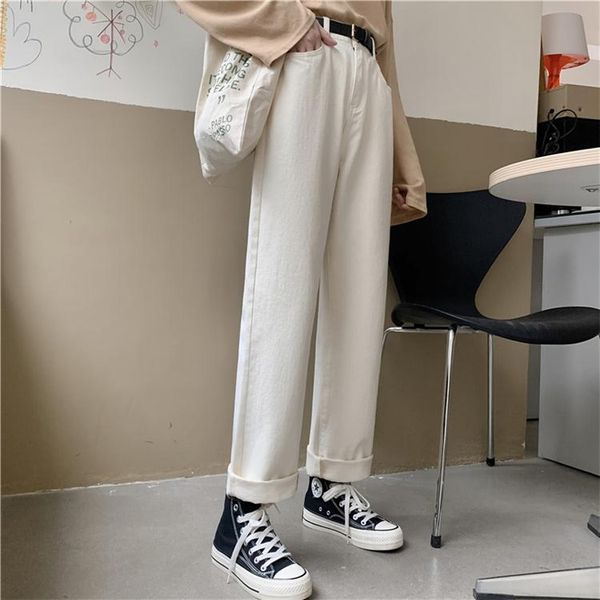 women's jeans ytx1055 spring and summer korean style high waist slimming all-match white straight-leg, Blue
women's jeans ytx1055 spring and summer korean style high waist slimming all-match white straight-leg, Blue