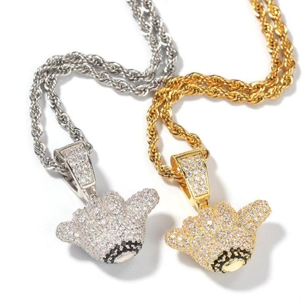 pendant necklaces hip hop micro paved cubic zirconia bling iced out 666 gesture pendants necklace for men rapper jewelry gold color, Silver
pendant necklaces hip hop micro paved cubic zirconia bling iced out 666 gesture pendants necklace for men rapper jewelry gold color, Silver