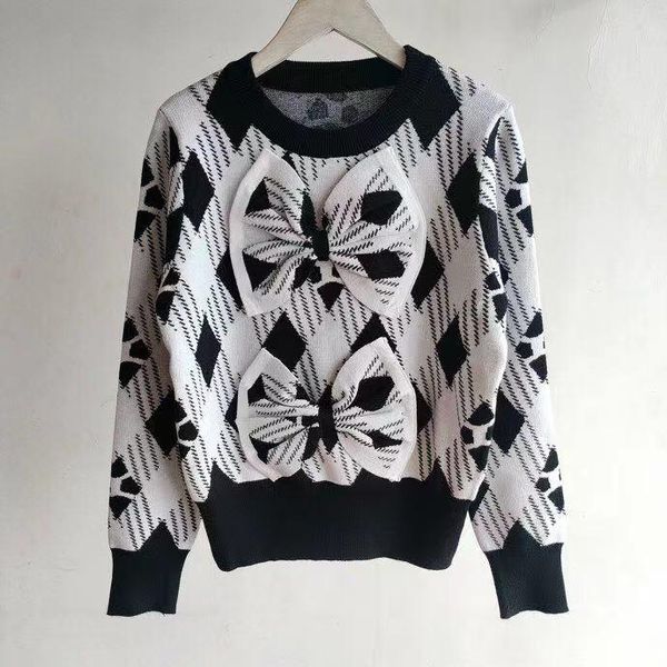 women's sweaters sa09336 fashion 2021 runway luxury european design party style clothing, White;black
women's sweaters sa09336 fashion 2021 runway luxury european design party style clothing, White;black