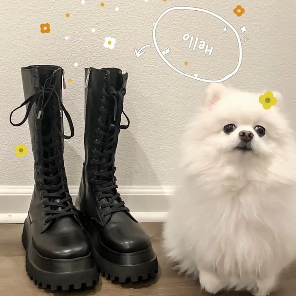 boots 2021 winter women high platform mid-calf spring autumn black female fashion women's shoes
boots 2021 winter women high platform mid-calf spring autumn black female fashion women's shoes
