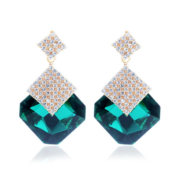 large crystal square stone rhinestone drop earrings for women gold filled big vintage dangle earring christmas gifts, Silver
large crystal square stone rhinestone drop earrings for women gold filled big vintage dangle earring christmas gifts, Silver