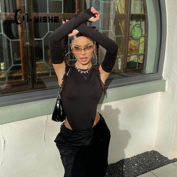 cnyishe skinny o-neck off shoulder bodysuit with gloves rompers women jumpsuit fashion summer solid black lady clothes 210419, Black;white
cnyishe skinny o-neck off shoulder bodysuit with gloves rompers women jumpsuit fashion summer solid black lady clothes 210419, Black;white