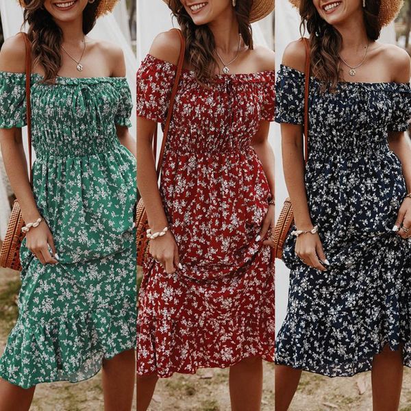 off shoulder midi dress vintage square collar summer floral women's sleeveless backless beach clothing female casual dresses, Black;gray
off shoulder midi dress vintage square collar summer floral women's sleeveless backless beach clothing female casual dresses, Black;gray