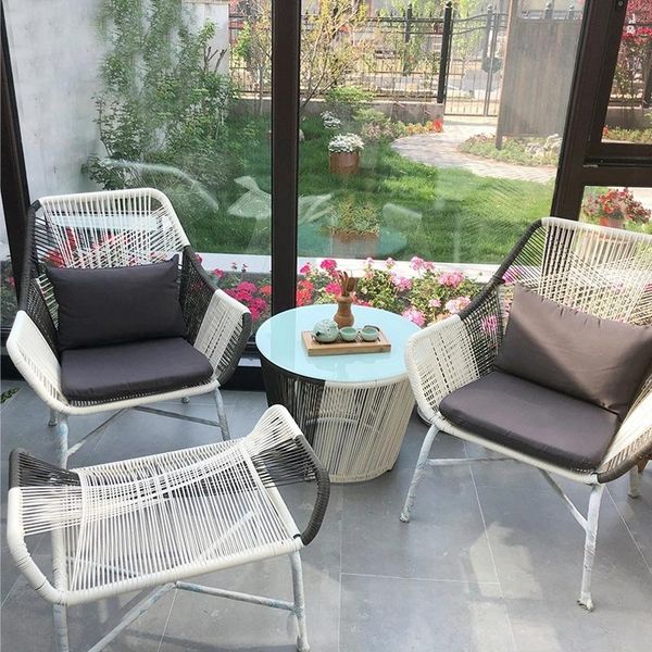 leisure nordic rattan chair three-piece villa open-air courtyard balcony single camp furniture
leisure nordic rattan chair three-piece villa open-air courtyard balcony single camp furniture