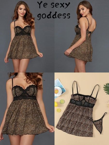 bras sets 2021 women's dress leopard print satin lace hollowing out backless v-neck suspender vestidos female casual, Red;black
bras sets 2021 women's dress leopard print satin lace hollowing out backless v-neck suspender vestidos female casual, Red;black