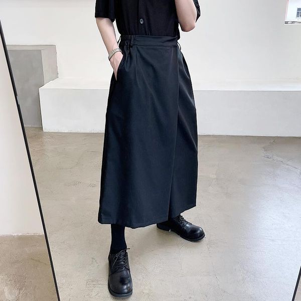 men's pants skirt spring and autumn gothic japanese retro lovers with the same casual loose large size, Black
men's pants skirt spring and autumn gothic japanese retro lovers with the same casual loose large size, Black