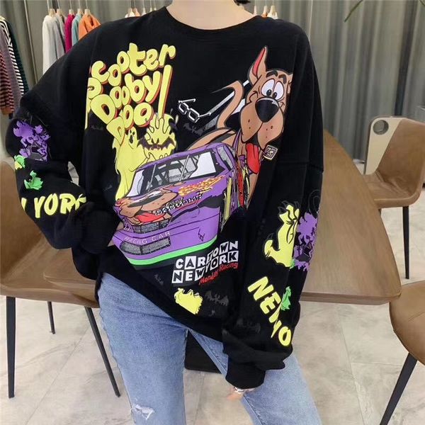 women's jackets female sweatshirt stamps dog and car, funny sweatshirt, autumn , urban clothes, hip hop, loose sweater. 3v4g, Black;brown
women's jackets female sweatshirt stamps dog and car, funny sweatshirt, autumn , urban clothes, hip hop, loose sweater. 3v4g, Black;brown