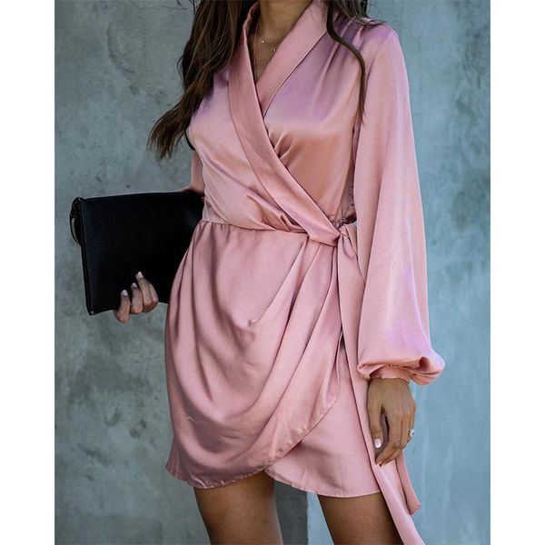 foridol lantern sleeve wrap satin dress women clothes elegant v neck party short pink irregular winter night 2021 casual dresses, Black;gray
foridol lantern sleeve wrap satin dress women clothes elegant v neck party short pink irregular winter night 2021 casual dresses, Black;gray