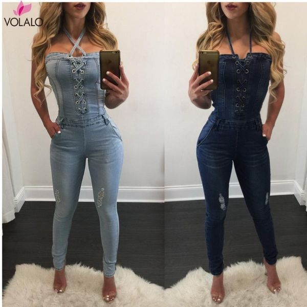 women's jumpsuits & rompers 2021 spring autumn cowboy slim hanging neck bodysuit women was thin high waist skinny long jeans, Black;white
women's jumpsuits & rompers 2021 spring autumn cowboy slim hanging neck bodysuit women was thin high waist skinny long jeans, Black;white