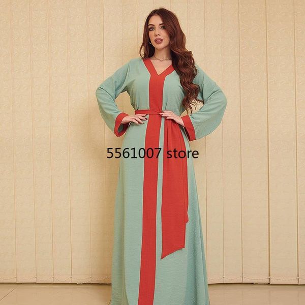 ethnic clothing contrast color block abaya maxi dress women fashion loose robe jellaba morroco kaftan muslim dubai soft ployester clothes, Red
ethnic clothing contrast color block abaya maxi dress women fashion loose robe jellaba morroco kaftan muslim dubai soft ployester clothes, Red