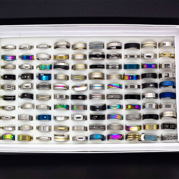 50pcs wholesale lots bulk women rings set stainless steel gold silver couple black ring men jewelry gift wedding band party drop
50pcs wholesale lots bulk women rings set stainless steel gold silver couple black ring men jewelry gift wedding band party drop