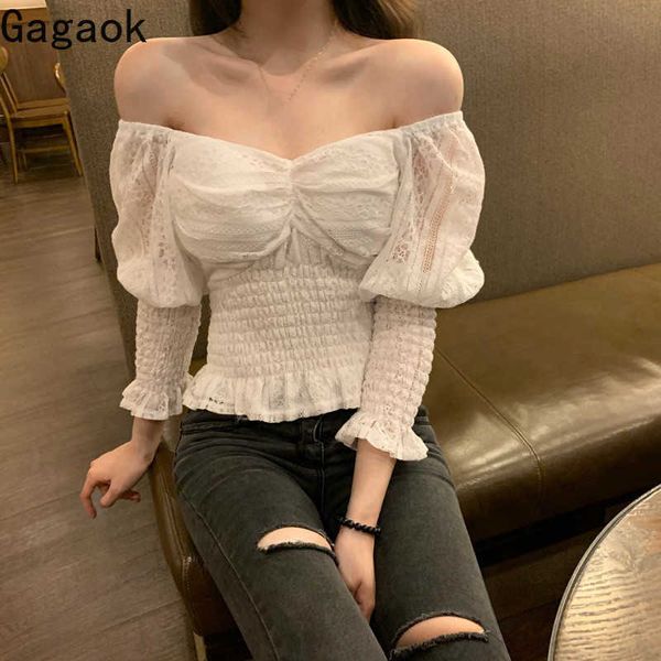 women chiffon sweet blouse springh autumn v-neck solid flare sleeve slim wild chic female fashion korean shirts 210531, White
women chiffon sweet blouse springh autumn v-neck solid flare sleeve slim wild chic female fashion korean shirts 210531, White