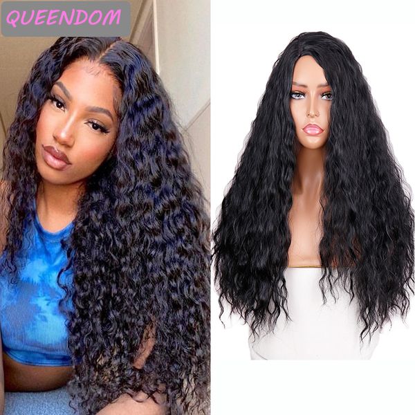 24 inch body wave womens wigs natural synthetic water wave lolita wig african american high temperature wavy wig peruca cosplay, Black
24 inch body wave womens wigs natural synthetic water wave lolita wig african american high temperature wavy wig peruca cosplay, Black