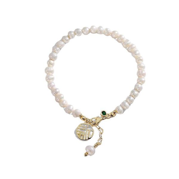 beaded, strands 2021 design china ethnic "fu" word tag fashion baroque style natural freshwater pearl bracelets for women / girlfr, Black
beaded, strands 2021 design china ethnic "fu" word tag fashion baroque style natural freshwater pearl bracelets for women / girlfr, Black