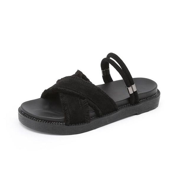 women's sandals large size rope knot summer europe the united states beach toe flat shoes, Black
women's sandals large size rope knot summer europe the united states beach toe flat shoes, Black