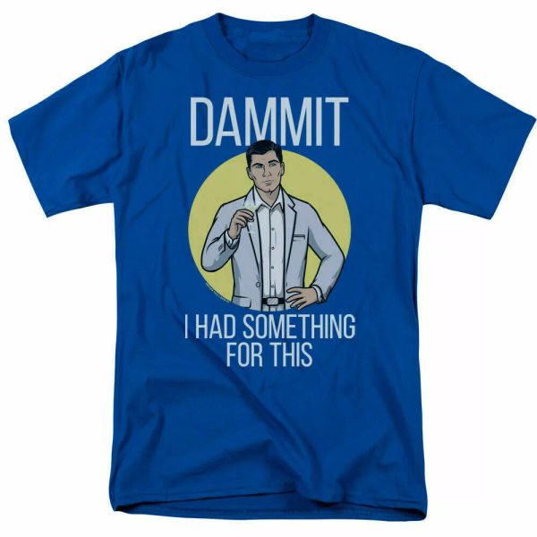 archer lost it t shirt mens licensed cartoon merch d*mmit i had something royal, White;black
archer lost it t shirt mens licensed cartoon merch d*mmit i had something royal, White;black
