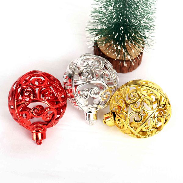 new decorations creative hollowed out plastic color 6cm christmas ball christmas tree decoration pendant
new decorations creative hollowed out plastic color 6cm christmas ball christmas tree decoration pendant
