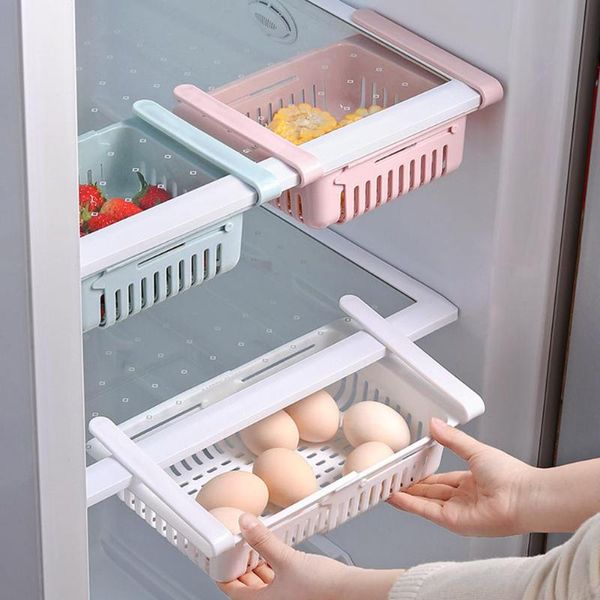 storage baskets 1pc retractable kitchen fridge organizer slide under shelf drawer box rack holder space saving refrigerator
storage baskets 1pc retractable kitchen fridge organizer slide under shelf drawer box rack holder space saving refrigerator