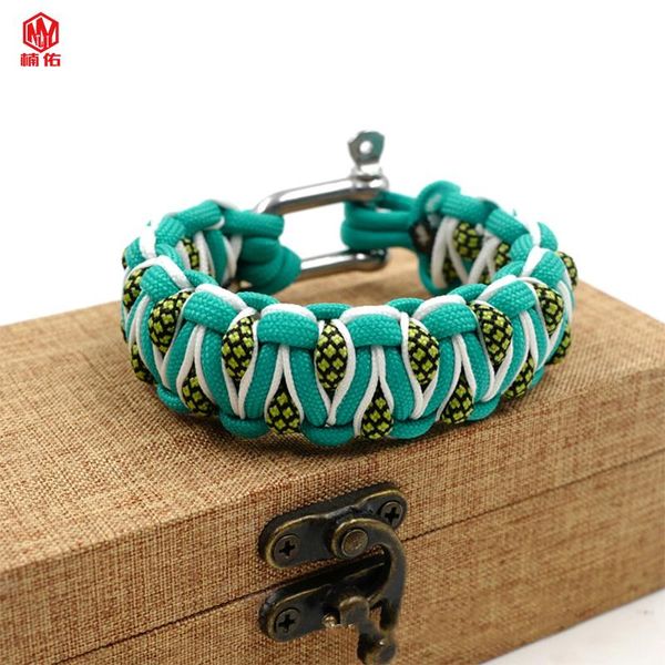 outdoor survival men's and women's european american trend paracord hand-woven bracelet christmas luxury gift gadgets
outdoor survival men's and women's european american trend paracord hand-woven bracelet christmas luxury gift gadgets
