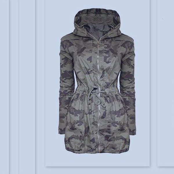 women's jackets womens casual long hooded jacket loose zipper army camouflage outwear streetwear slim clothes medium length coat, Black;brown
women's jackets womens casual long hooded jacket loose zipper army camouflage outwear streetwear slim clothes medium length coat, Black;brown